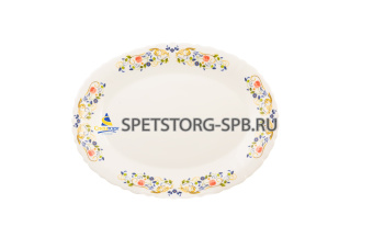 Royal Garden серия Wildflower Блюдо овальное 35*26 см опаловое стекло     (12)     PO1010VWF