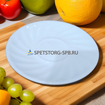 Блюдце PARS OPAL Tidal Classic 14см опаловое стекло     (4) (72)     POT140W