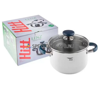 Кастрюля HITT Lenz со стеклянной крышкой 2,0 л     (6)     H-LN-C16