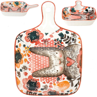 Блюдо "Kawaii Forest. Bunny", 22*16*3см фрф    (9) (36)    0860429