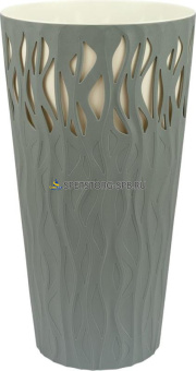 Горшок д/цветов "Winds" 40л D 340мм с дренажной вставкой 18,7л, утренний туман    IG652210025
