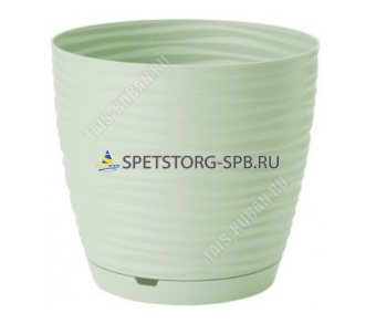 Горшок д/цветов "Saffron" 9,1 л с поддоном, в ассортименте         (9)                  221610417/03/221610427/01/221610430/02