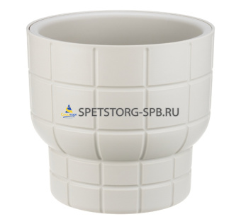 Кашпо "КАРЕ" D220мм 3,7л со вставкой, кремовый             (9)     М 3258