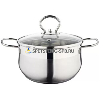 Кастрюля HITT Flammkuchen 5,7л 22х15,5см со стекл. крышкой     (8)     H-FL-C22