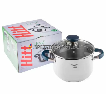 Кастрюля HITT Lenz со стеклянной крышкой 5,0 л     (6)     H-LN-C24