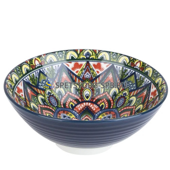 Салатник "Arabesque" (синий) 20,5см, 1200мл, фрф   (6) (24)     0860085