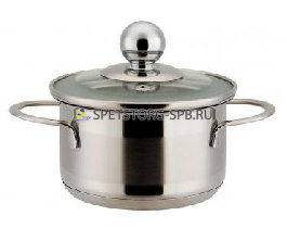 Кастрюля 1,0л с крышкой 3-х слойное капсулир. дно     (1)     Z-50195 Jessica