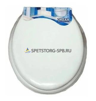 Сиденье на унитаз "Океан" мягкое без рисунка белое     (1) (17)     океан1
