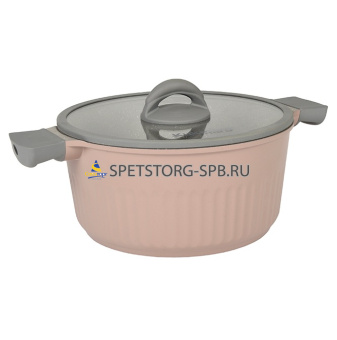 Кастрюля 4,2 л со стекл.кр АП "Stella" (cappuccino)     (3)     кск42а