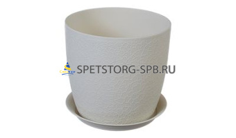 * Кашпо "ВЕРОНА" d-180мм с поддоном в ассорт.     (16)     М 3097