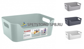 Корзинка SCANDI универсальная 340*240*140мм 10,0л, в ассортименте     (10)     32227