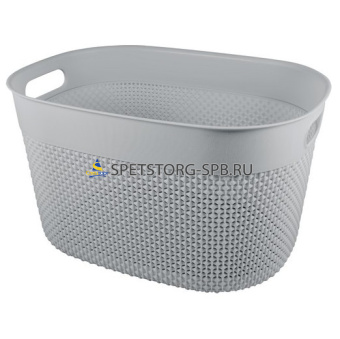 Корзина для хранения 18л OSLO, 380*284*221мм, серый шторм     (10)     РТ1353СШ-10