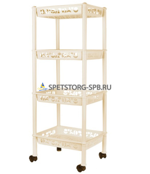 Этажерка Keeplex коллекция Light, прямоугольная, четырехсекционная малая, 370*290*135мм, в ассортименте     (7)     KL282712048