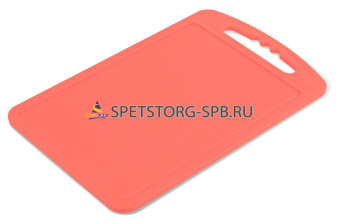 Доска разделочная 15*24см малая коралловый    (26)     С51КОРЛ