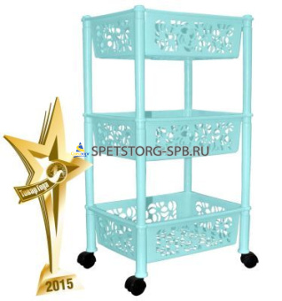Этажерка Keeplex коллекция Light, прямоугольная, трехсекционная большая, 370*290*160мм, в ассортименте     (10)     KL282812005