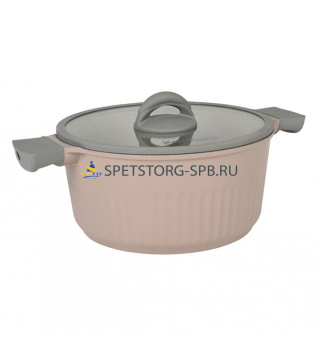 Кастрюля 5,2 л со стекл.кр АП "Stella" (cappuccino)     (3)     кск52а