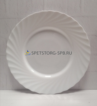 Тарелка суповая PARS OPAL Tidal 22,5см опаловое стекло     (6) (36)     POT225W