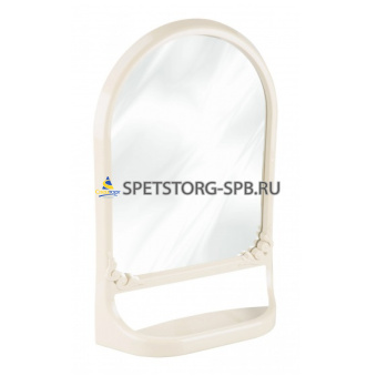 Зеркало с полкой, светло-бежевый     (4)     М4516