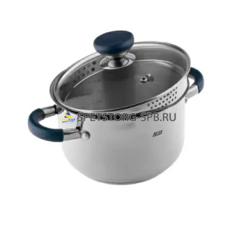 Кастрюля HITT Lenz  со стеклянной крышкой 3,0 л     (6)     H-LN-C20