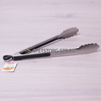 Щипцы 30,5см нерж.сталь с силик.вставками на ручках     (72)     7521