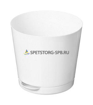 Горшок д/цветов "Oregano" 0,5л D100мм, с прикорневым поливом, мраморный   (24)   221602033/01