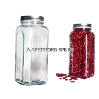 Банка CANDY 20 с крышкой ёмк 980 мл Г/К 7346/CR7346BCL(12)