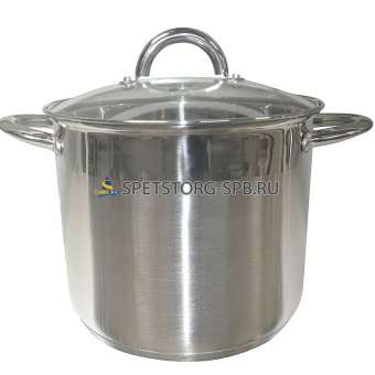 Кастрюля 12л нерж. 5-ти капсул.дно ИНДУКЦИЯ без уп.   (1)     HM6688 SL