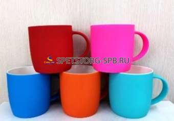 Кружка 330мл микс 5цв.   (1)     5699