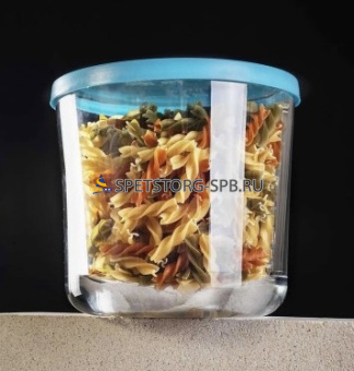 Форма д/хранения продуктов 0,63л круглая высок. с пл. крышкой  Г/К   (12)     7369/BL7369BCL