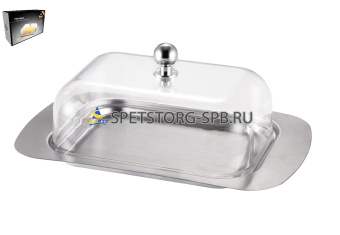 Масленка из нержавеющей стали с акриловой крышкой   (1)      R-1700