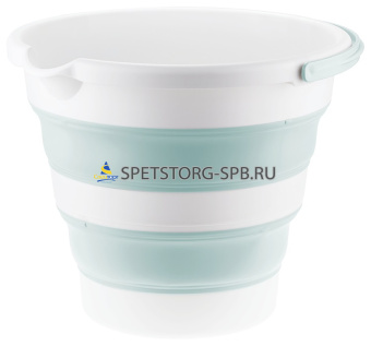 Ведро 10,0л ФЛЕКС складное, морская волна     (12)     М 2413